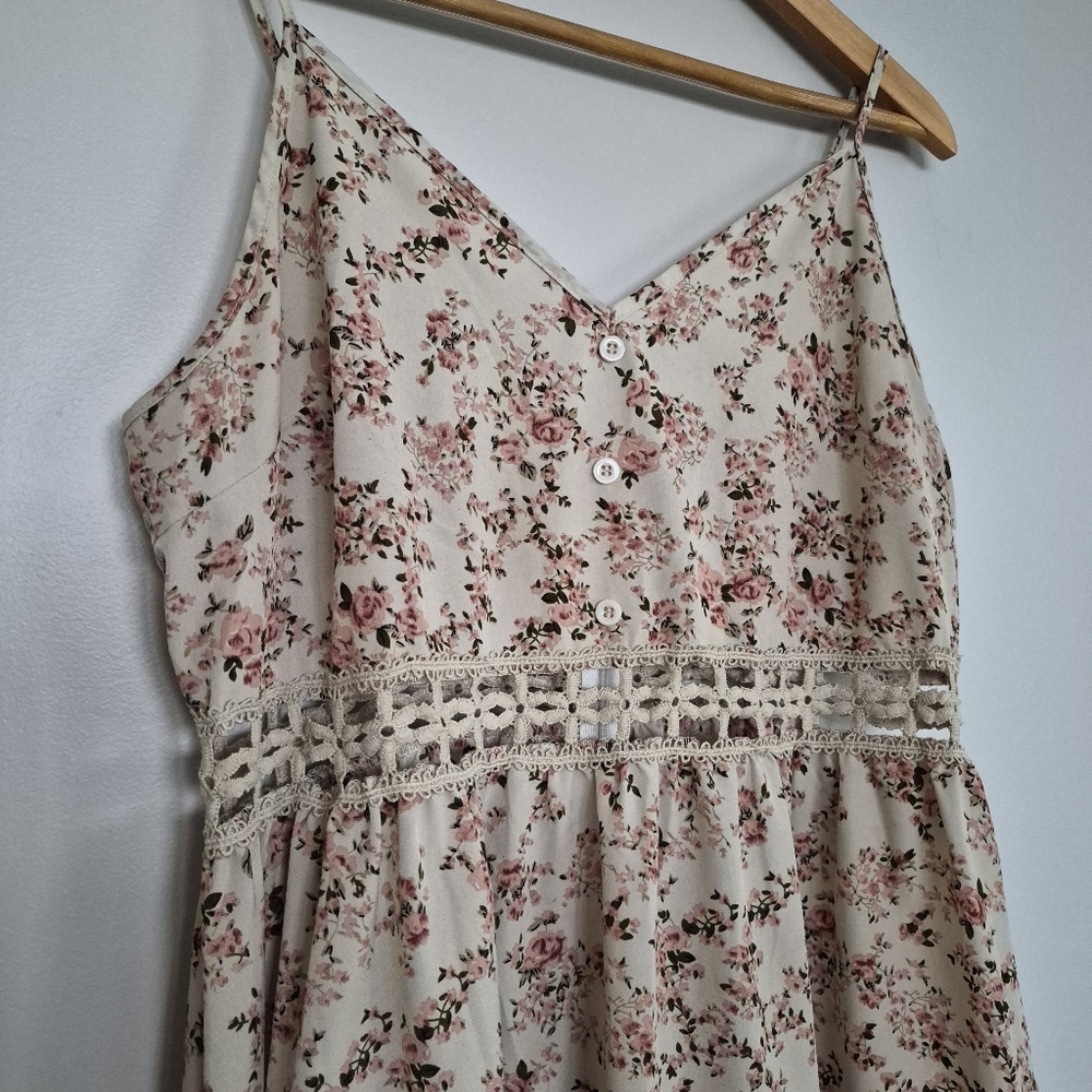 Womans Floral Cami Style Maxi Dress